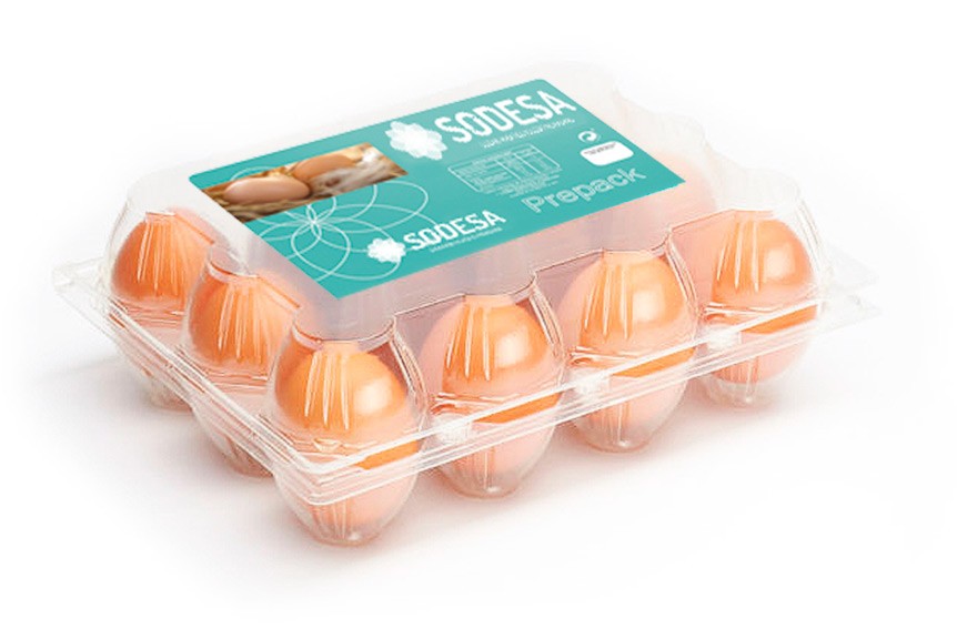 compact prepack 12 egg packaging