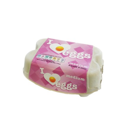 Pre Pack Pulp Egg Packaging 6 eggs
