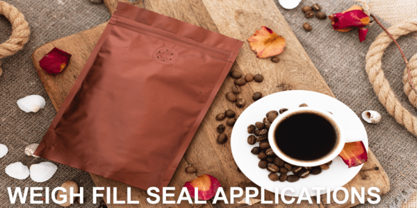 Weigh Fill Seal Coffee Bean Packaging